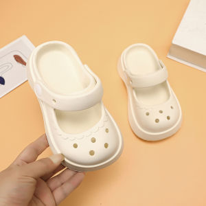 Childrens Sandals Princess Beach Shoes Anti-Slip Slippers Toddler Girls Clog Footwear Summer Cool Slippers Flat Heel EVA