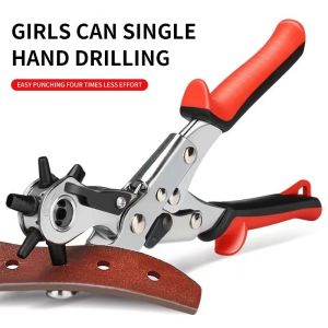 Effortless DIY Alloy Hole Punch Machine Kit: Ideal for Crafting Professional Belts Watches & Leather Goods Precision at Home!