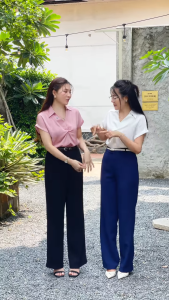 [MUA 2 GIẢM 70K] Quần Tây Nữ GUMAC Form Suông Quai Dê Một Nút Hai Túi Sườn Tiện Lợi LQE1241