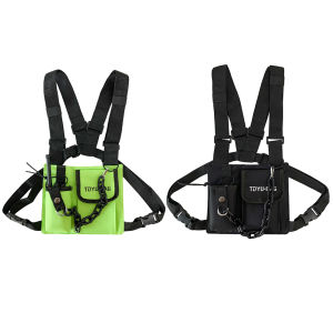 Mireille Chest Rig Bag Fashion Hip Hop Adjustable Pockets Women Men Vest Waist Belt Pack