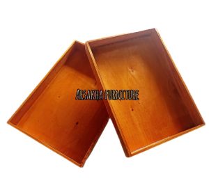 Nampan/Tray /Tudung Saji /Baki Kayu Mahoni Finishing Plitur Coklat Glossy