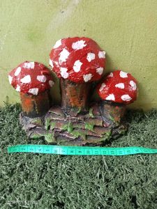 aquarium aquascape ornamen hiasan aquarium thema jamur