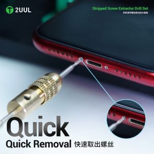 2UUL Abrasion-Resistant Stripped Screw Extractor Drill Set Quick Removal Effortless Grinding Fixing Bolt for Home Repair Tools