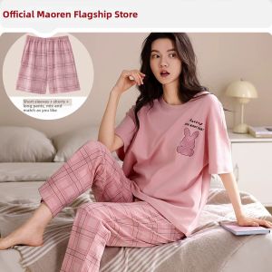MiiOW | Cotton Loose Cartoon Sleepwear Set