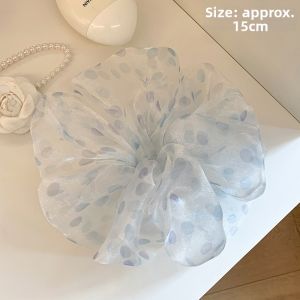 NING ZHOU | Stylish Blue Flowered Hair Tie