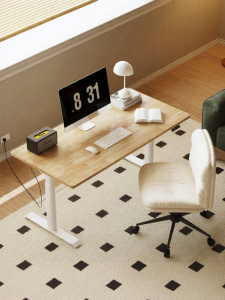 Loctek | Solid Wood Electric Smart Lift Desk