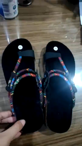 SANDAL FLAT JEPIT TALI ETNIK WANITA UKURAN BESAR JUMBO BIG SIZE XL 41 42 43 44