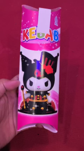 100 PCS GRATIS 3 PCS KEMASAN KEBAB KARAKTER LUCU UKURAN 24 X 9 CM