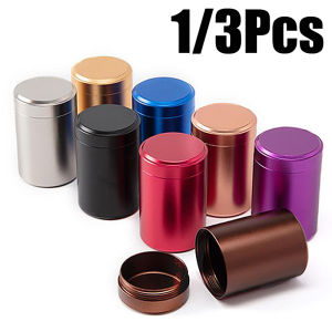 Mini Metal Tea Caddy Sealed Storage Tank Portable Travel Tea Boxes Tea Tin Containers Coffee Canister Kitchen Spice Candy Jar