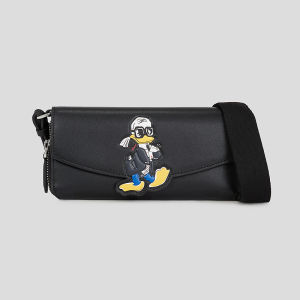 Disney Collaborative Karl Lagerfeld Capsule Series Womens Crossbody Bag Small Size Leather Wallet with Card Holder