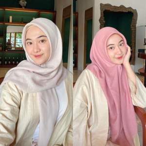 JASMINE SQUARE By SARALIAHIJAB  | hijab segiempat motif bunga elegan segitiga kerudung cantik
