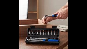 OLOEY | Bicycle Torque Wrench Set 1/4 Inch Adjustable Wrench Kit for Bike Maintenance Repair and Assembly Suitable for Road Mountain
