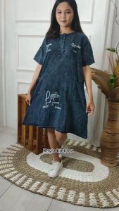 DENIM DRES DASTER JEANS DAILY HOMEWEAR KAYLA KIDDOZ