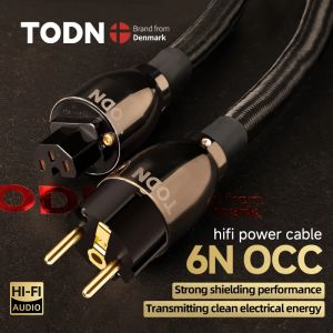 TODN HIFI OCC power cable hifi high end audio cable gold plated plug US Vseries connection filter