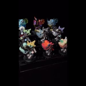 ชั้นวางโมเดล POP MART ชั้นวางของอะคริลิค ขั้นบันได3ชั้น หนา3มิล ก30xย24xส12cm สีใส/สีดำ [B03 3ชั้น]