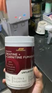 Pharmanutri Creatine Monohydrate CMO500 + L-Carnitine Fumarate (250g) Strength Recovery Halal