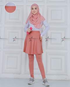 Legging Rok Olahraga Wanita Skirt Senam Yoga Fitnes Aerobik Lari Sepeda