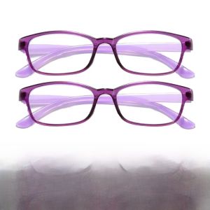 Ultra-Light Fashionable Resin Reading Glasses for Men And Women High Definition Clear Text Vision Anti-Blue Light 200 Degrees