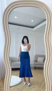 NANDO BAWAHAN ROK WANITA MERMAID DUYUNG CANTIK BAHAN JEANS STRETCH