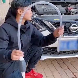 XYKJ 1M/2M Pompa bensin manual tangan Mobil Universal Selang Penyedot Sedot Pipa Isap Pompa Alat Transfer Cairan Diesel Bensin Minyak