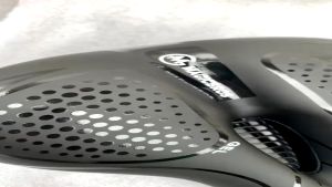 Yên xe đạp béo Magicbros Gel có phản quang - Đen chấm đen (Chiếc)