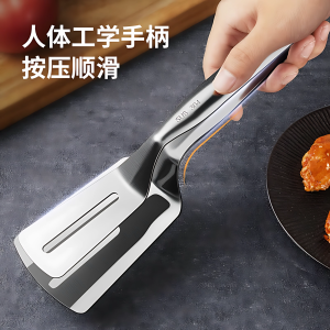 Stainless Steel Kitchen Spatula for Cooking Steak Fish Pancakes Multi-Function Grill Tongs in Kitchen Food Preparation