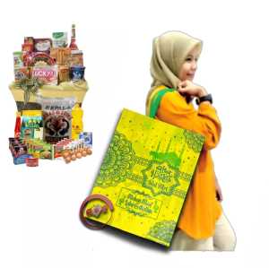 Tas Kain Spunbond Goodie Bag Lebaran Idul Fitri Uk 30x40x10 cm Besar Totebag Kantong Belanja Hampers