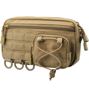 Tactical Molle Storage Bag Outdoor Sports Mobile Phone Pouch Men Belt Fanny Pack Belt Zipper Utility Waist Bag EDC Tool Pouch