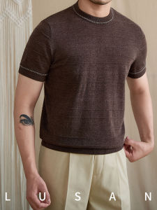 Breathable Linen Blend Short Sleeve T-Shirt
