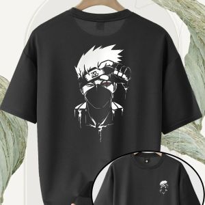 Bandai | T-Shirt Lightweight And Breathable Featuring a Print of The Ninjas from The Hidden Leaf Village