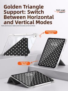 YOUSIDUN | Transparent Acrylic Protective Case with Pen Slot for Various iPad Models