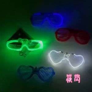 Chang แว่นตาเรืองแสง ""มีหลอดไฟ LED"" คริสต์มาส ส่งฟรี Luminous glasses
