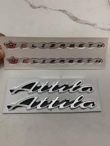 Bộ tem xe Attila ELIZABET nhập khẩu Thái Lan chính hãng danh riêng cho dòng xe này tem chữ nổi cao cấp giá cực rẻ giá bán lẻ như ban sỉ
