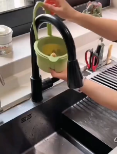 Multi-Use Sink Hanging Drain Basket – Easy Clean & Separable Food Strainer