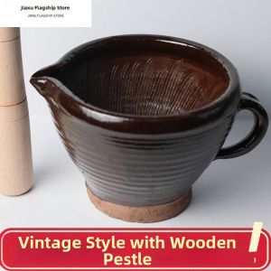 Jiaxun | Food Grinding Tool Full Toothed Pestle and Mortar