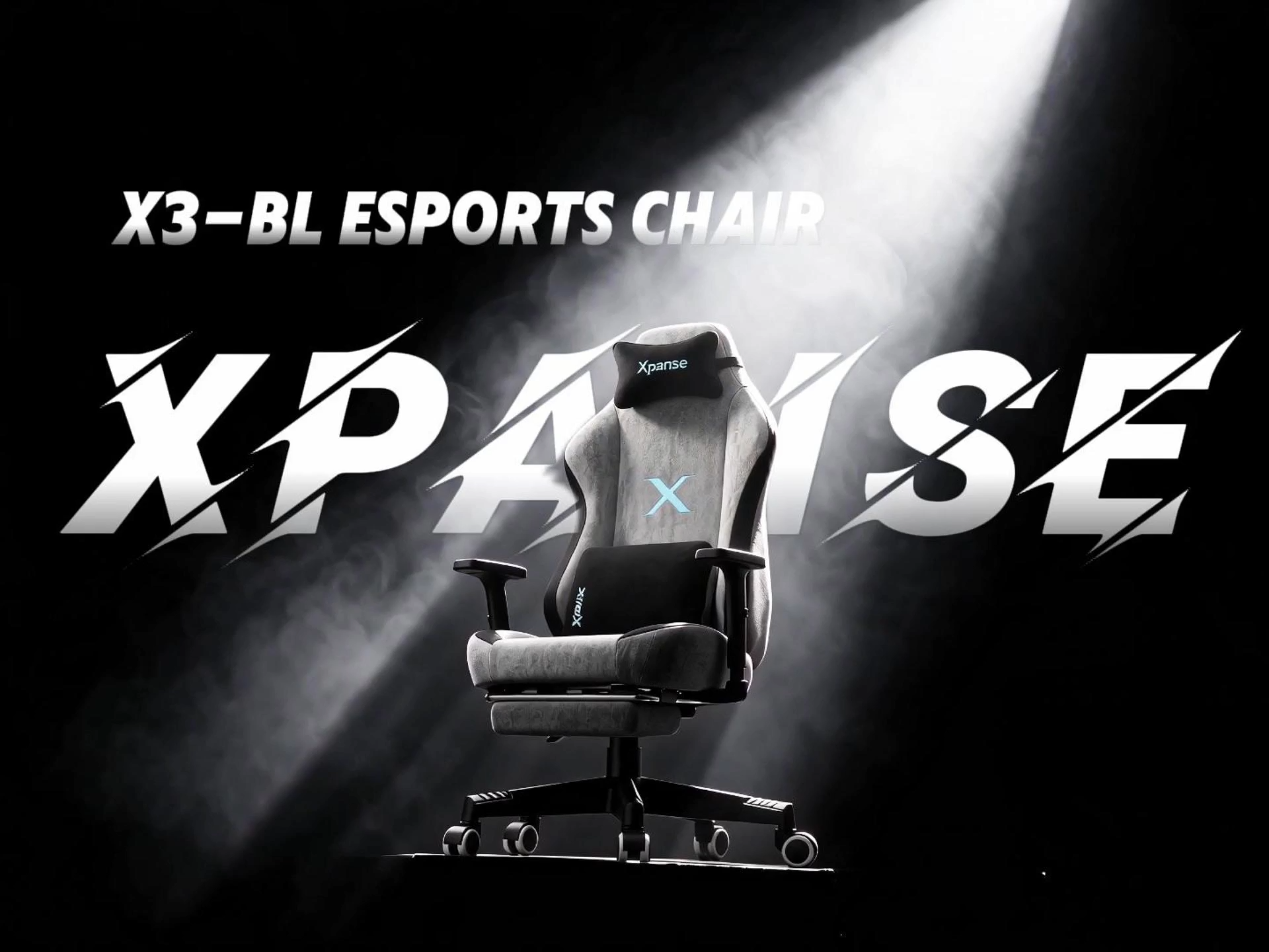 XPANSE X3-BL Ink Blue Gaming Chair Breath Fabric Office Computer Study Chair With Foot Rest【30 Day Free Trial】