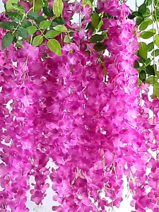 Artificial Wisteria Sprays (110cm | 60cm) – Faux Greenery and Hanging Vines for Home Party and Wedding Decor