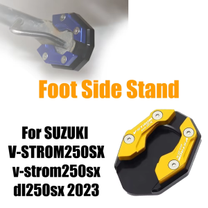 For SUZUKI V-STROM250SX v-strom250sx dl250sx 2023 CNC Motorcycle Kickstand Foot Enlarger Side Extension Pad Stand Support Plate