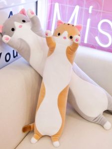 QIAOSHANG | Cute Cat Plush Toy Long Stuffed Doll