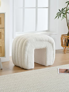 Bakery Style Bedroom Living Room Home Use Shoe Changing Stool Low Profile Makeup Chair Arcane Design Non Assembled Adult Seat