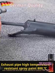 High Heat Spray Paint Rintangan suhu tinggi 1000° High Temperature Spray Paint Anti kakisan dan anti karat cat tahan panas