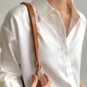 Kemeja Wanita Polos Lengan Panjang Simple Shakila Twill By Ja Fashion