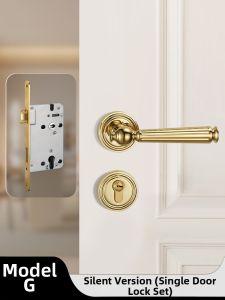 YAGEMAN | Silent Magnetic Indoor Door Lock French American Style Split Lock
