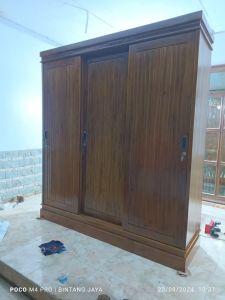 Lemari Sliding Salur pintu 3 Murah Terbaru