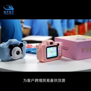 กล้อง 20 ล้านพิกเซล กล้องมินิเด็ก หน้าจอ IPS 2.0 กล้องถ่ายรูปเด็ก กล้องคู่ชัด Mickey Mouse 2 ครั้ง วิดีโอและภาพสูงสุด