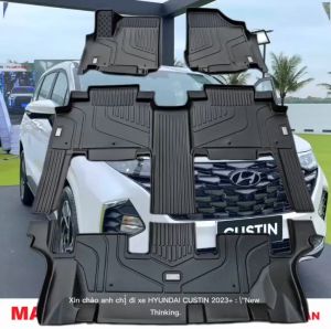 CUSTIN 2023+ Thảm lót sàn MAXXCAR cho xe HYUNDAI CUSTIN 2023+ nhựa TPE nguyên sinh đúc 5D.