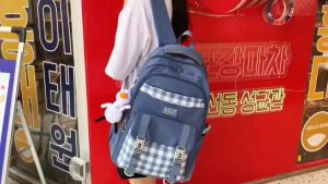Tas Ransel Anak Motif Catur Backpack Tas Sekolah Anak SD SMP SMA Tas Punggung Tas Sekolah Perempuan