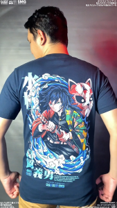 CLOWOR Tomioka Giyuu The Water Pillar Kimetsu no Yaiba Anime T-Shirt