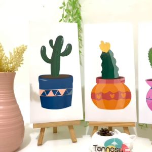 HIASAN DINDING WALL DECOR PAJANGAN POSTER DEKORASI KAMAR RUMAH BUNGA FLOWER GREEN