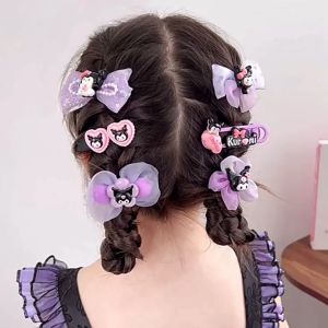 Jepit Rambut Kuromi Premium Set isi 8 Jepitan Aksesoris Fashion Kado Hadiah Anak Hairclip Lucu Korea